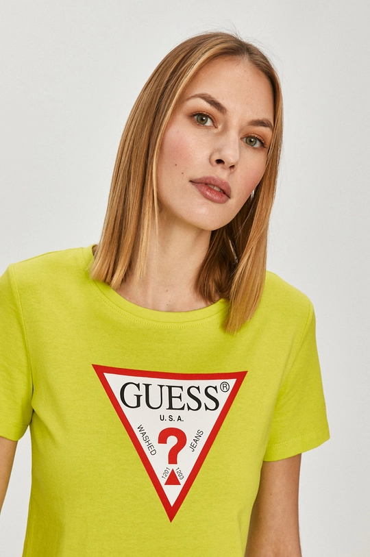 зелёный Guess - Футболка