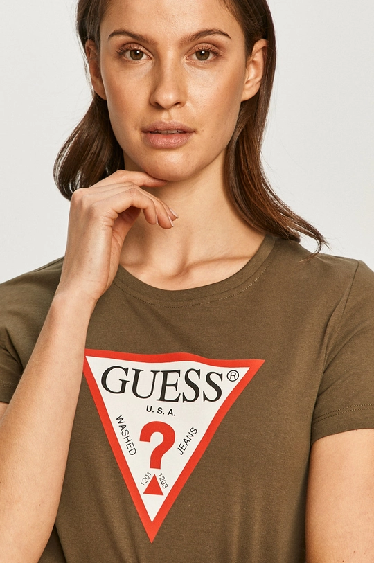 зелёный Guess - Футболка