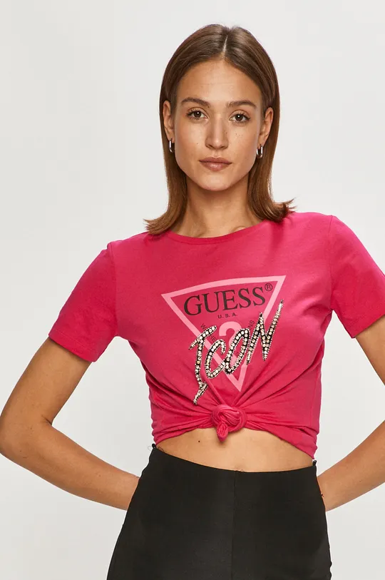 fioletowy Guess - T-shirt W1RI25.I3Z00 Damski