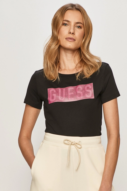 czarny Guess - T-shirt W1RI05.JA900 Damski