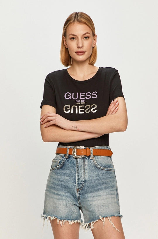 fekete Guess - T-shirt Női