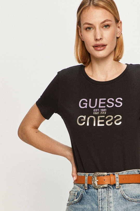 czarny Guess - T-shirt