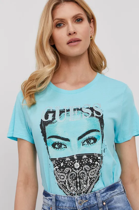 niebieski Guess T-shirt