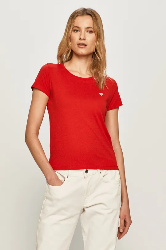 czerwony Guess T-shirt Damski