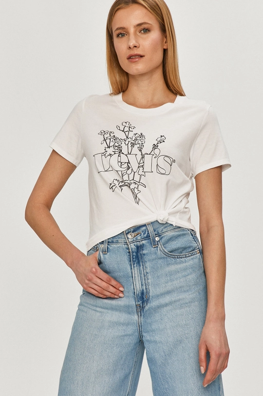 fehér Levi's t-shirt Női