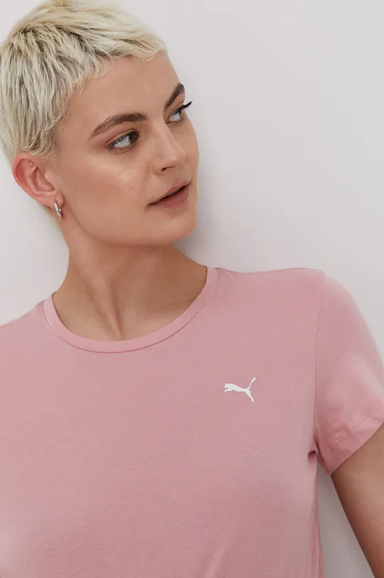 różowy Puma t-shirt
