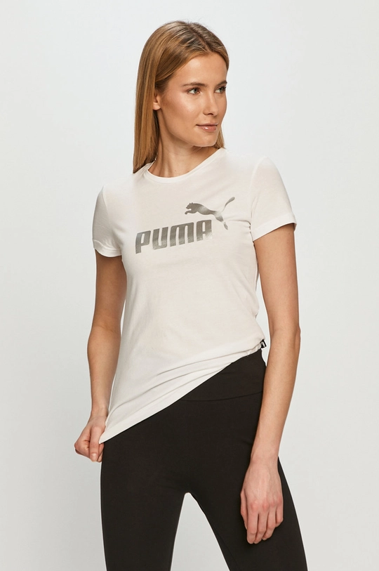 білий Футболка Puma 586890 Жіночий