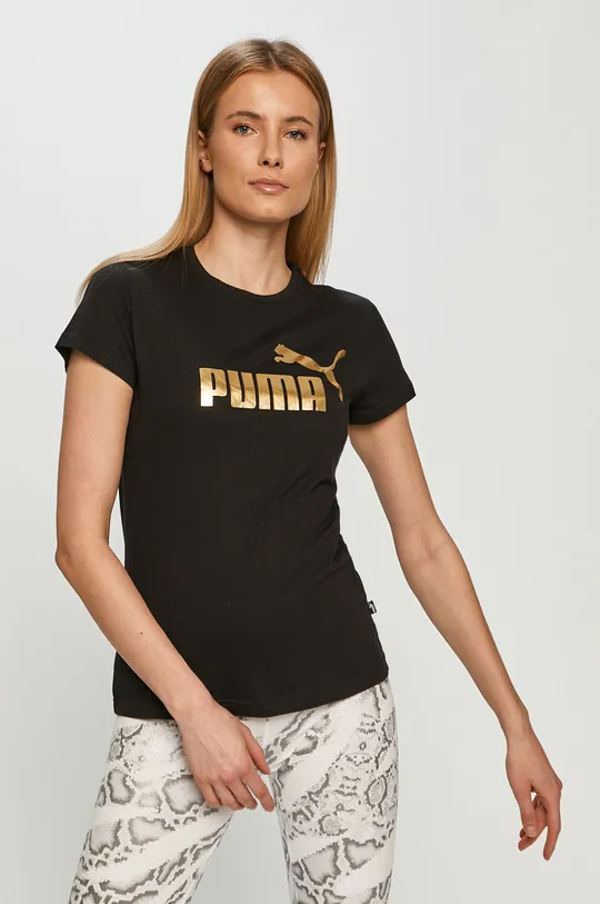 czarny Puma T-shirt 586890