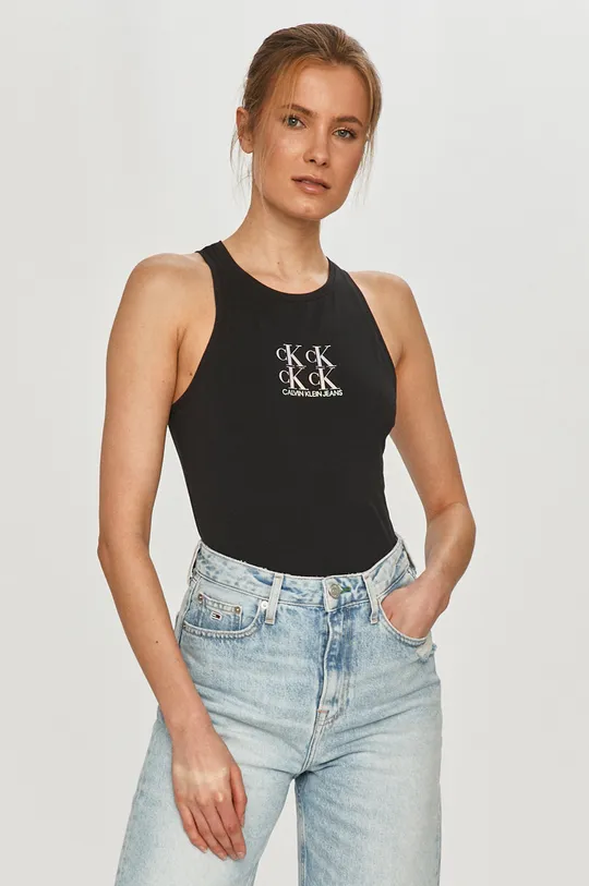 čierna Calvin Klein Jeans - Top Dámsky