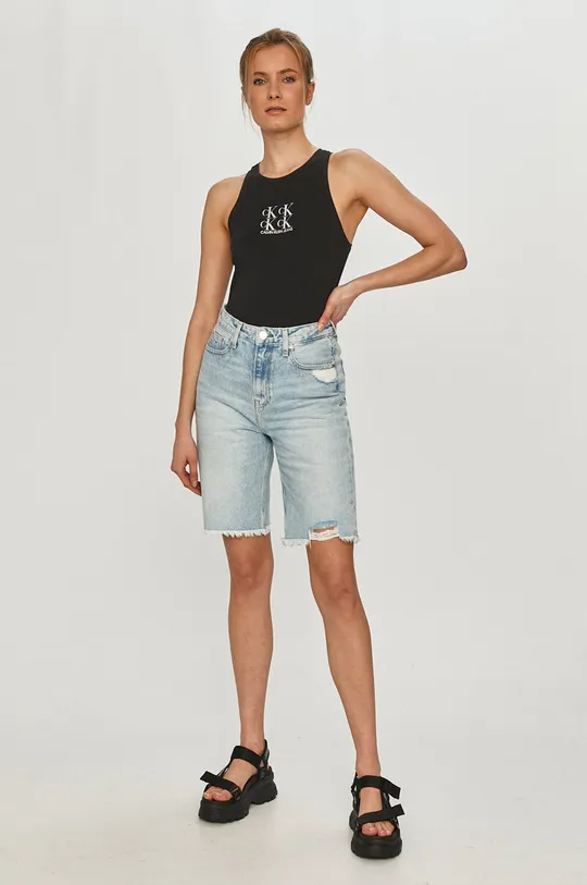 Calvin Klein Jeans - Top J20J215604.4891 czarny