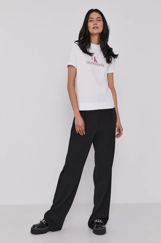 Calvin Klein Jeans T-shirt J20J215614.4891 biały