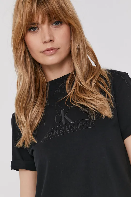 czarny Calvin Klein Jeans T-shirt J20J215614.4891