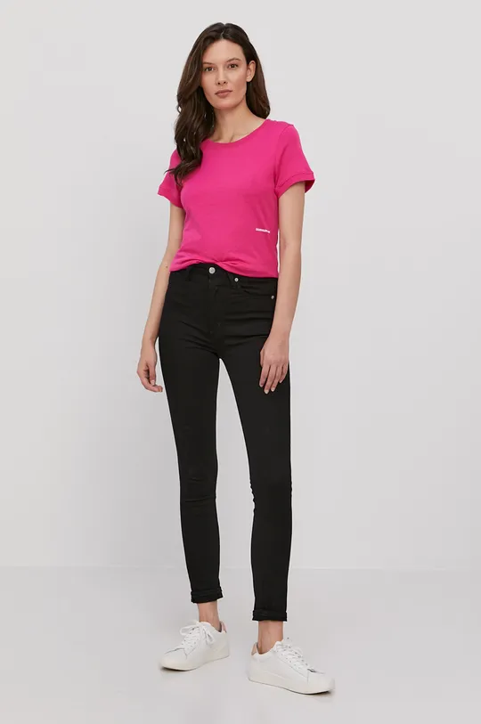 Calvin Klein Jeans - Футболка рожевий