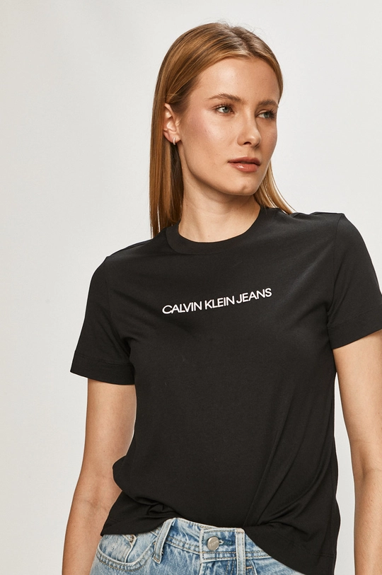 fekete Calvin Klein Jeans - T-shirt Női