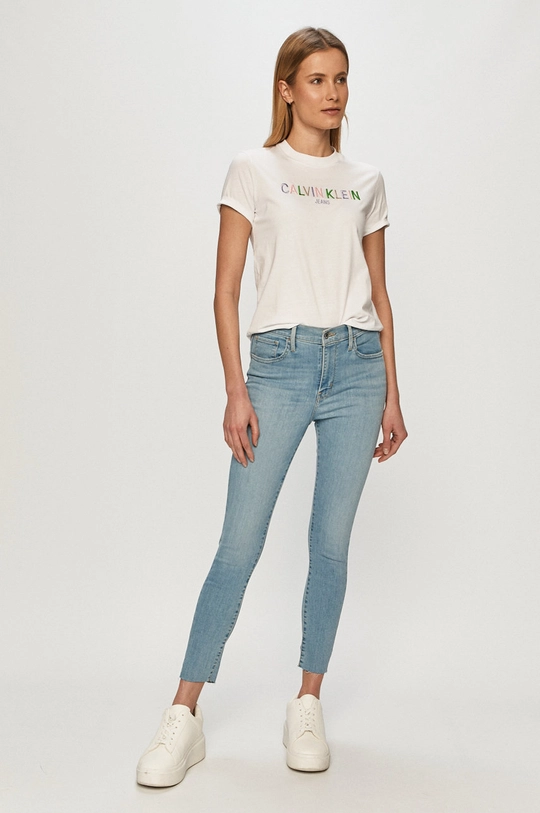 Calvin Klein Jeans - T-shirt J20J215487.4891 biały