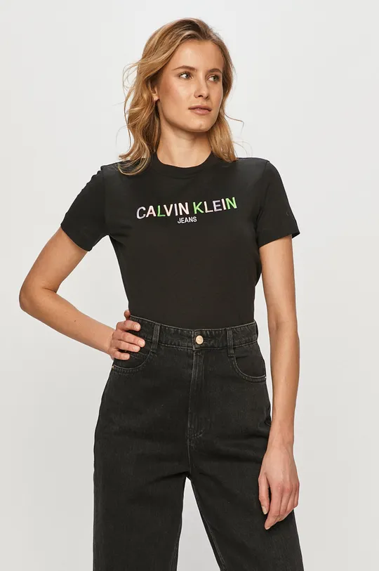 Calvin Klein Jeans - T-shirt J20J215487.4891 czarny