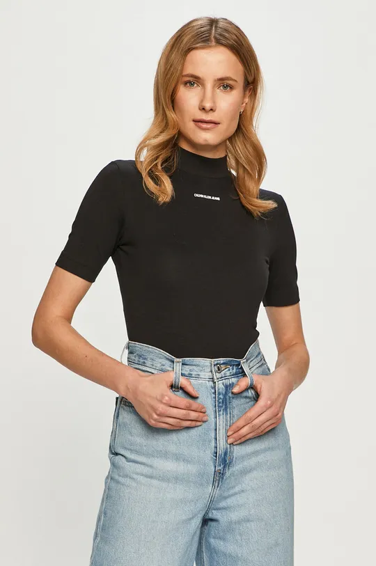 fekete Calvin Klein Jeans - T-shirt Női