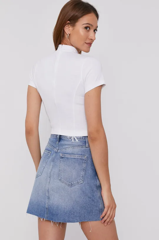 Calvin Klein Jeans - Tričko  4% Elastan, 77% Polyester, 19% Viskóza