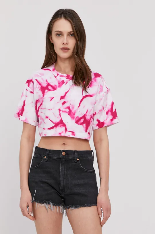 różowy Calvin Klein Jeans T-shirt J20J215634.4891 Damski