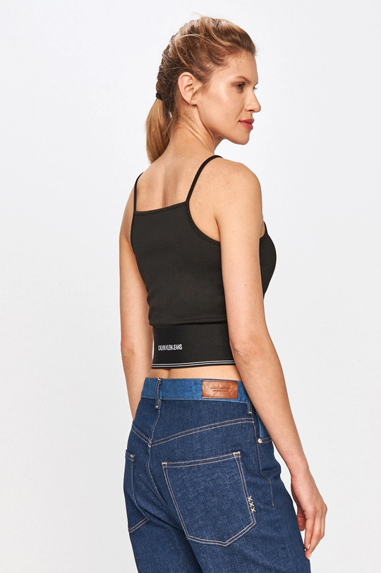 Calvin Klein Jeans - Top J20J215708.4891 Materiał zasadniczy: 4 % Elastan, 77 % Poliester, 19 % Wiskoza