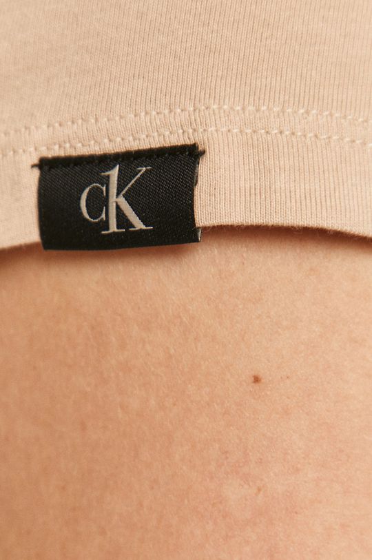 пясъчен Calvin Klein Underwear - Горнище на пижама с къси ръкави