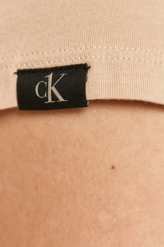beżowy Calvin Klein Underwear - T-shirt piżamowy