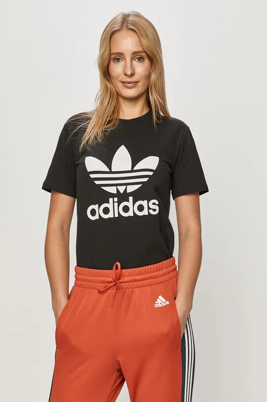 črna adidas Originals T-shirt Ženski