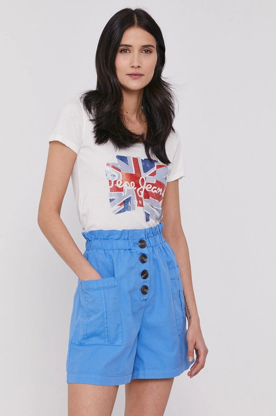 biały Pepe Jeans T-shirt Blaze Damski