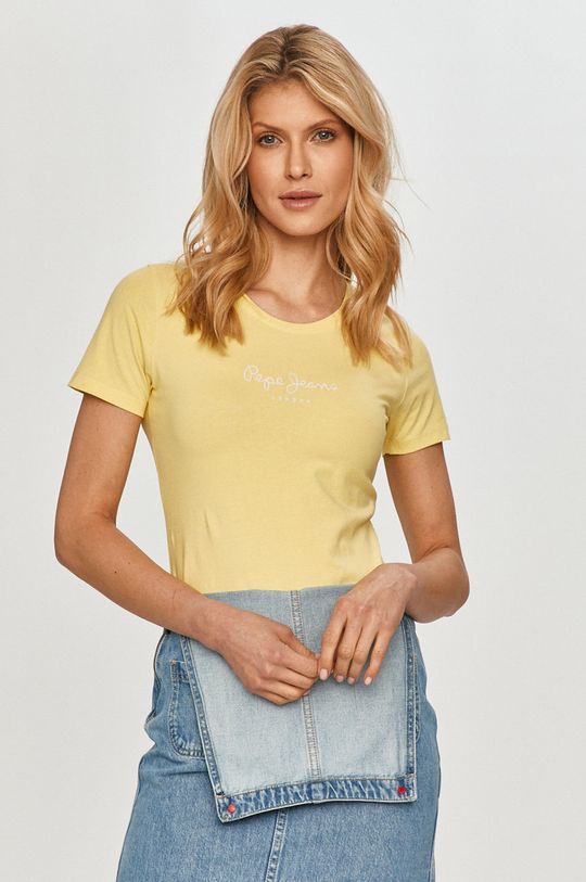 žlutá Pepe Jeans - Tričko New Virginia Dámský