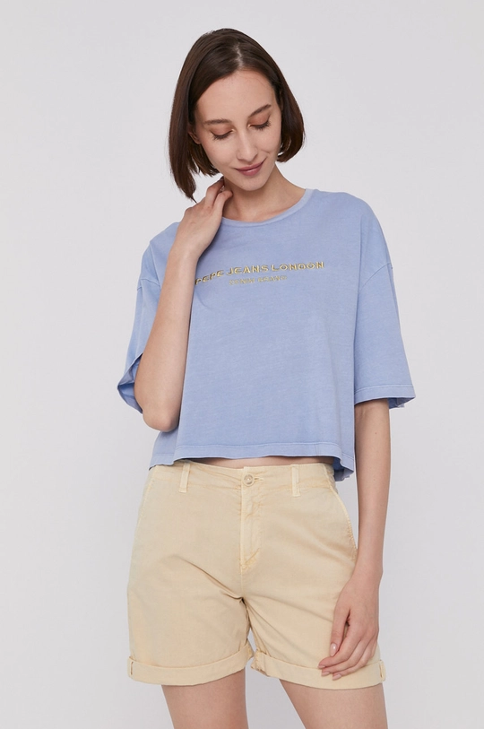 niebieski Pepe Jeans T-shirt DANIELLA Damski