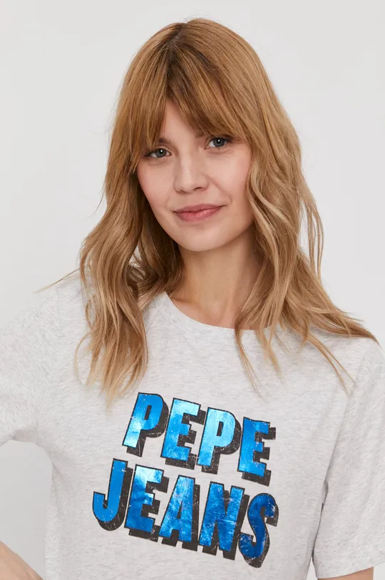 γκρί Μπλουζάκι Pepe Jeans CALI