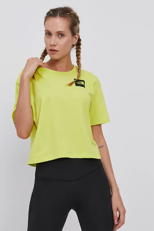 żółty The North Face T-shirt Damski