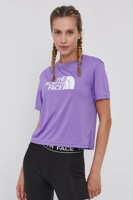 fioletowy The North Face T-shirt Damski