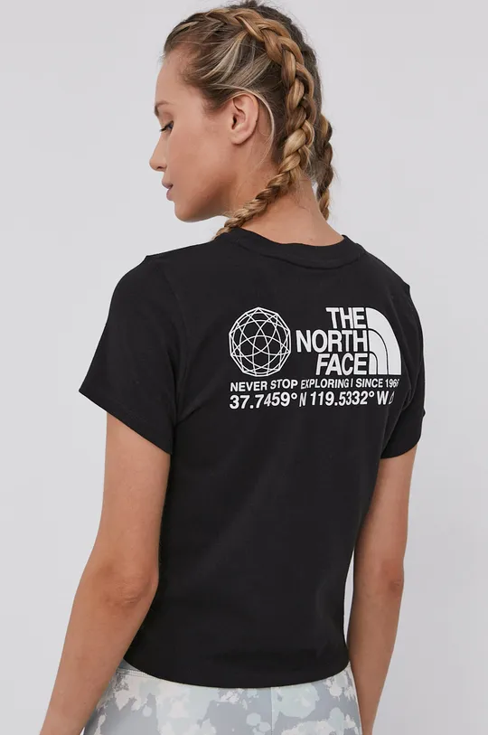 czarny The North Face T-shirt Damski