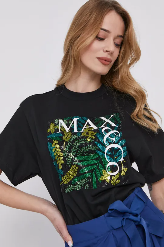 čierna Tričko MAX&Co. Dámsky