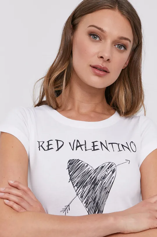 biały Red Valentino T-shirt Damski