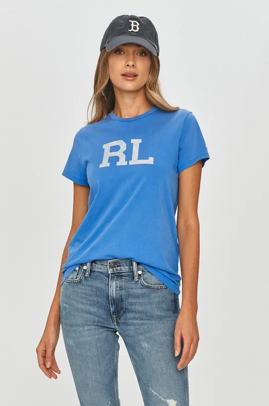 niebieski Polo Ralph Lauren - T-shirt 211800248005 Damski