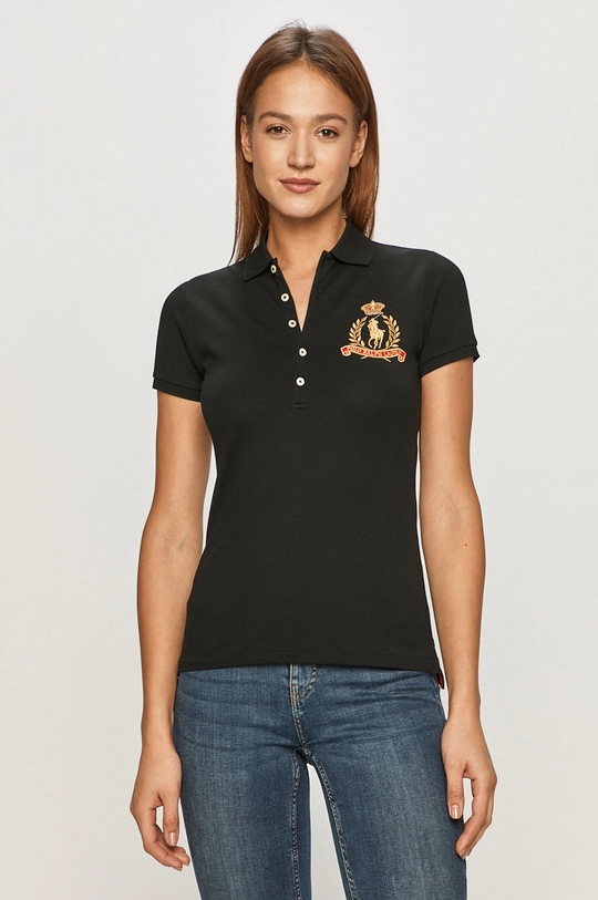 czarny Polo Ralph Lauren - T-shirt 211830468001 Damski