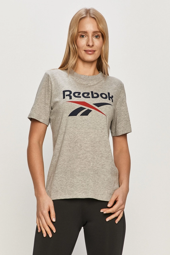 сірий Reebok - Футболка GI6707 Жіночий