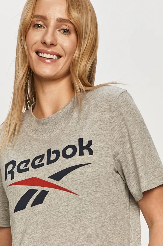 szary Reebok - T-shirt GI6707