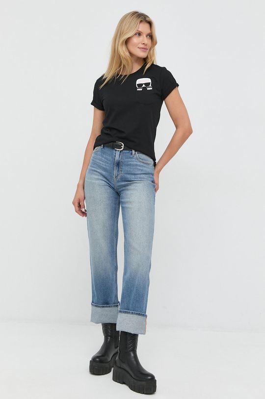 Karl Lagerfeld - T-shirt 210W1720 czarny