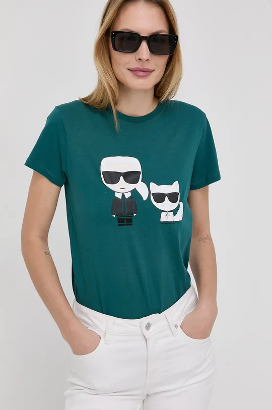 πράσινο Μπλουζάκι Karl Lagerfeld Γυναικεία