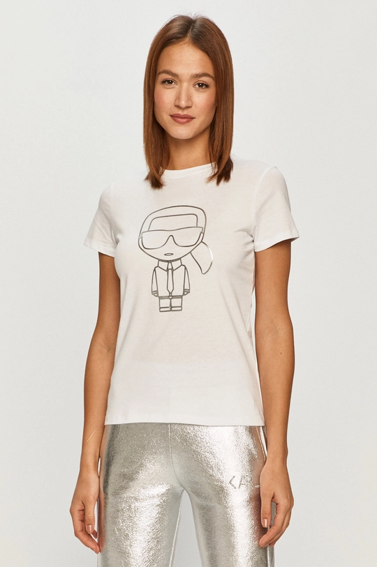 fehér Karl Lagerfeld - T-shirt