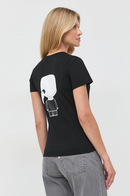 Karl Lagerfeld - T-shirt 210W1721 100 % Bawełna organiczna