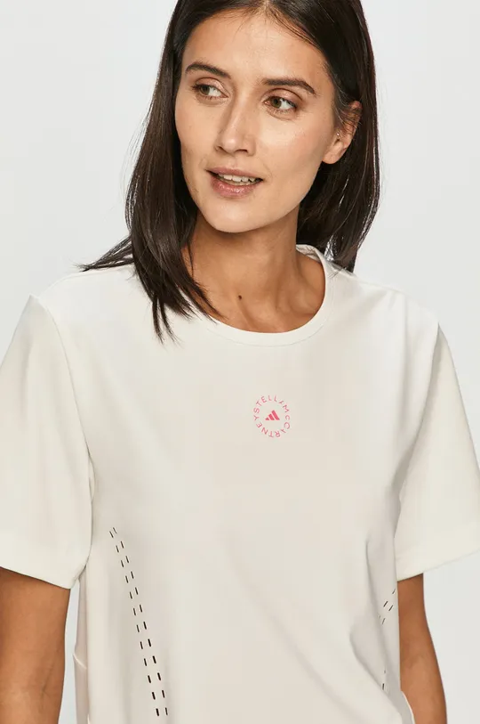 biały adidas by Stella McCartney - T-shirt GL5270 Damski