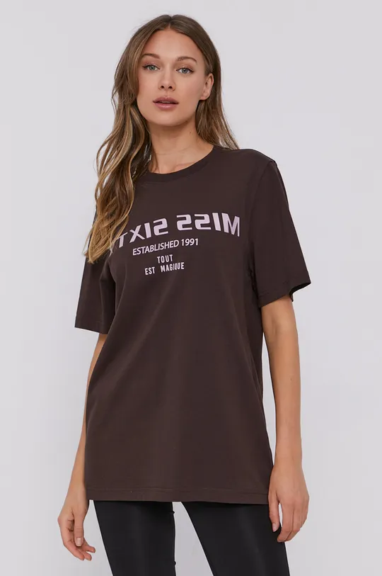 brązowy Miss Sixty T-shirt Damski