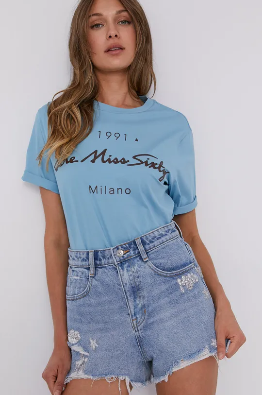 niebieski Miss Sixty T-shirt Damski
