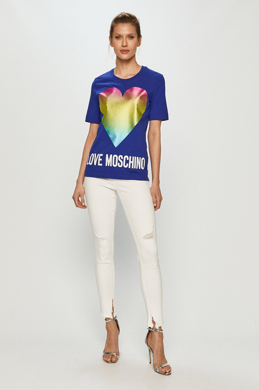 Love Moschino - Tricou albastru