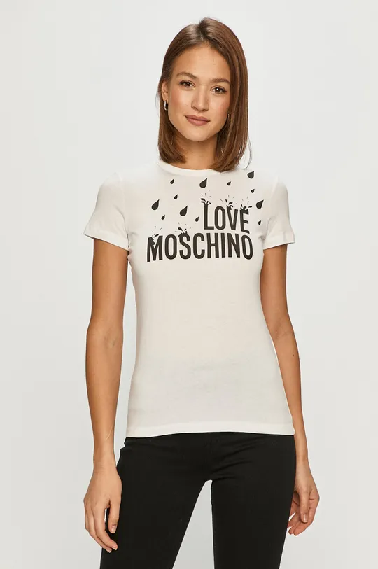 білий Love Moschino - Футболка Жіночий