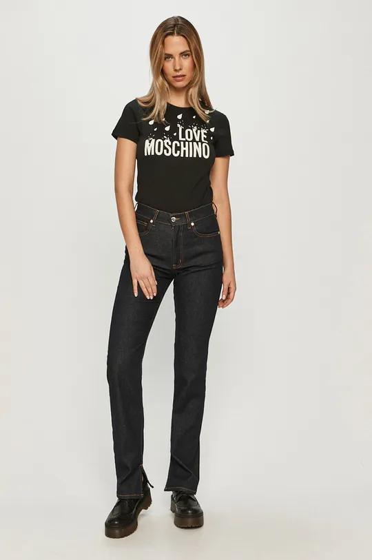 Love Moschino - T-shirt czarny